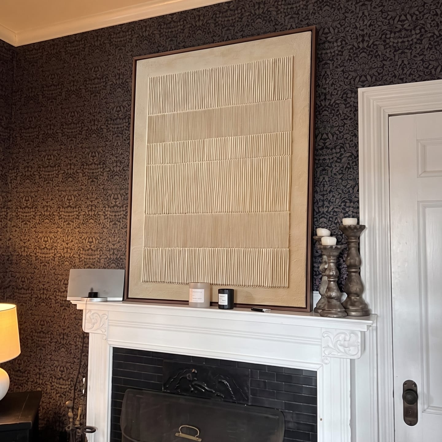 Customer photo review of Line Art Abstract ｜ Vertical-Grid-Sanctuary
