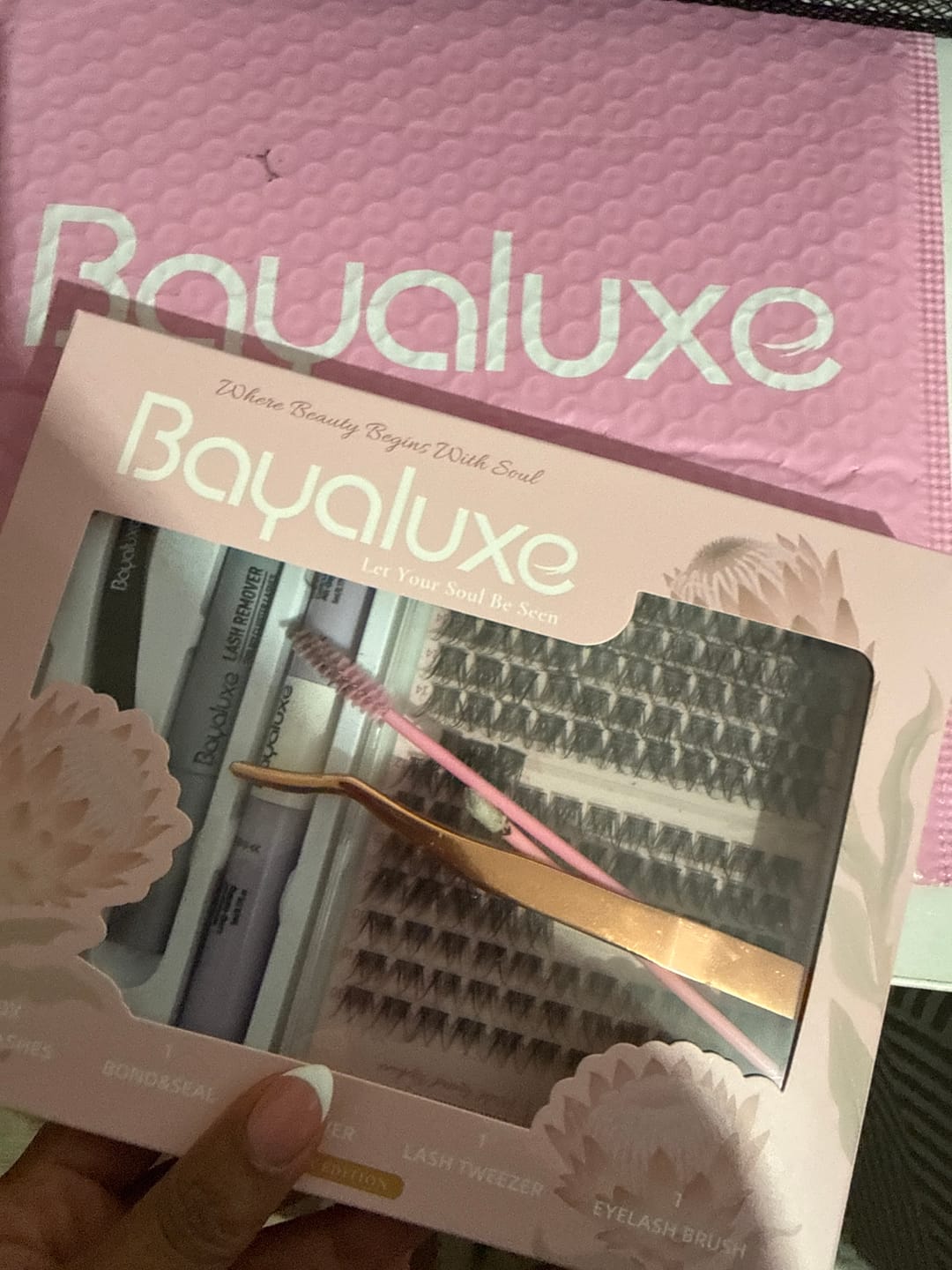 Customer photo review of Secret Lash Kit