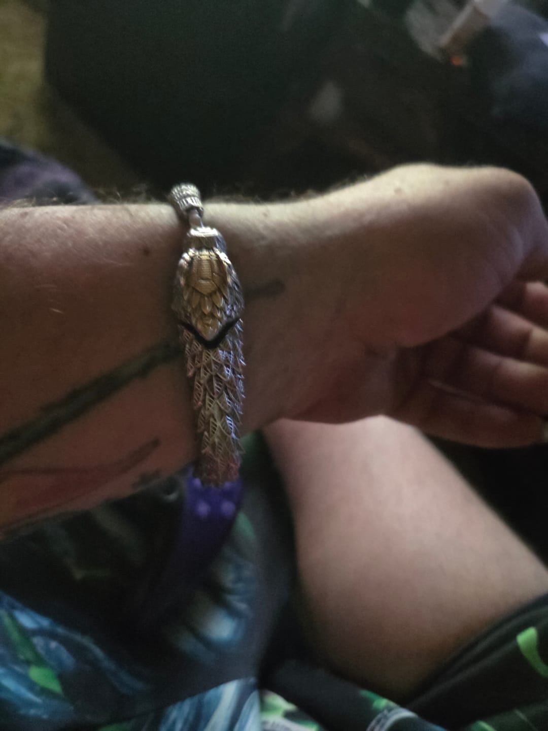 Customer photo review of Jörmungandr - The World Serpent Bracelet