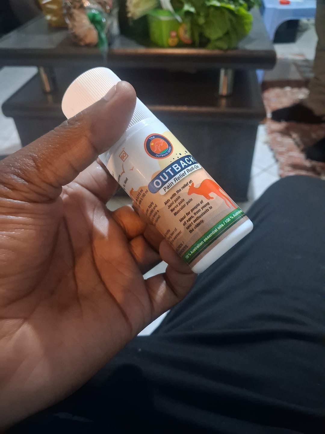 Customer photo review of Outback Pain Relief™ Oil 50ML Roll-On