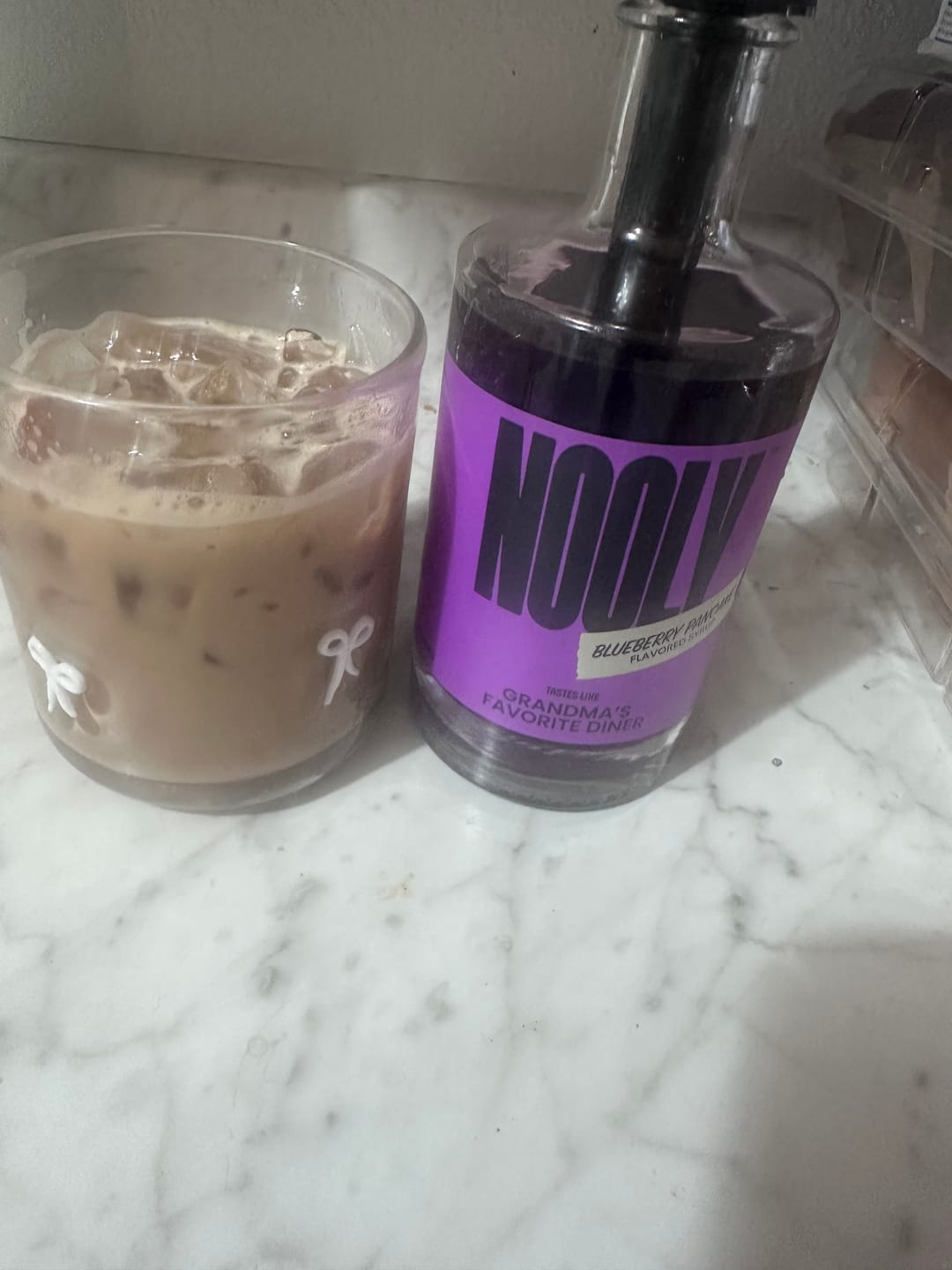 Customer photo review of Blueberry Pancake Syrup