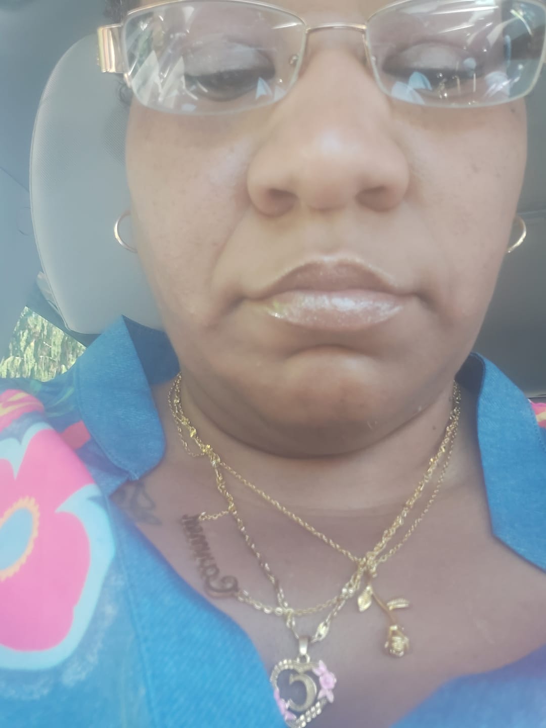 Customer photo review of Rose Pendant Necklace