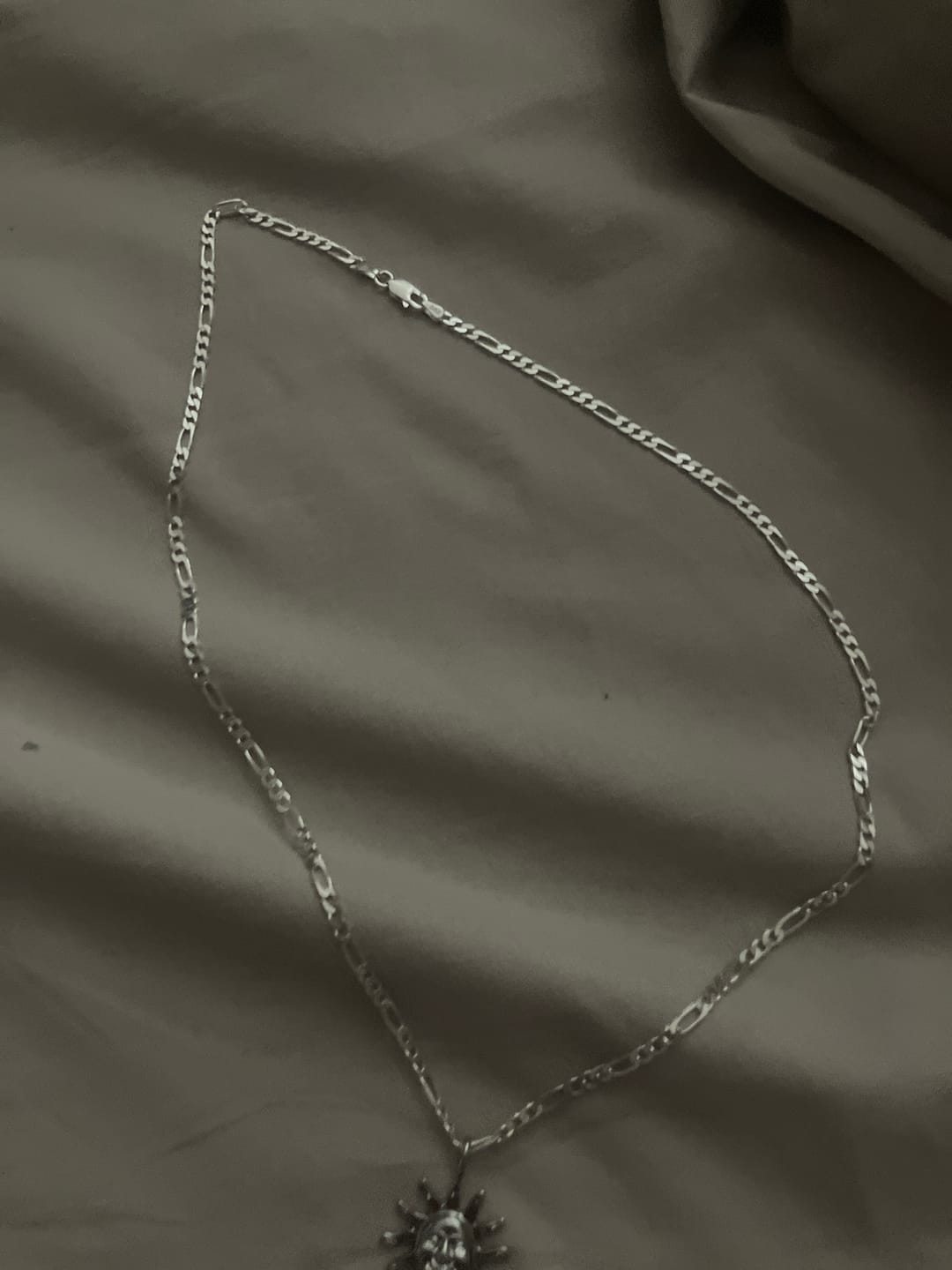 Customer photo review of STERLING SILVER FIGARO CHAIN