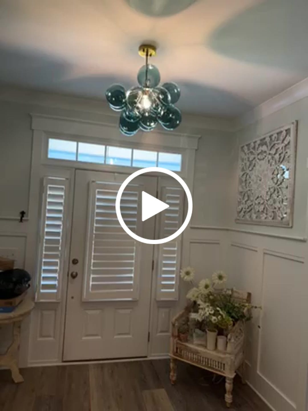 Customer video review of Ornate Glam 1-Light Cluster Glass Bubble Chandelier