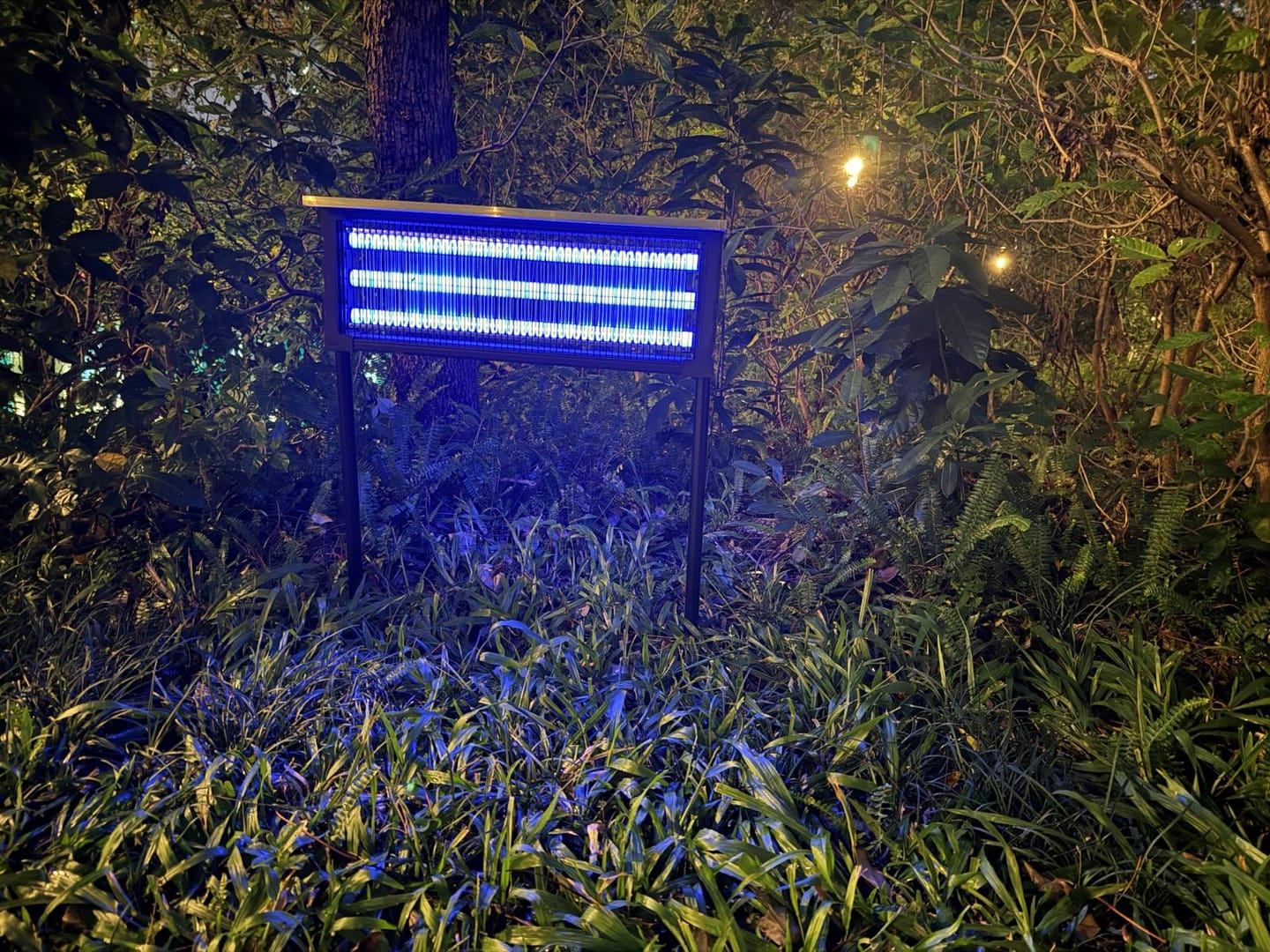 Customer photo review of 4500V Commercial Grade Solar Bug Zapper - Heavy Duty Mosquito Killer Pro