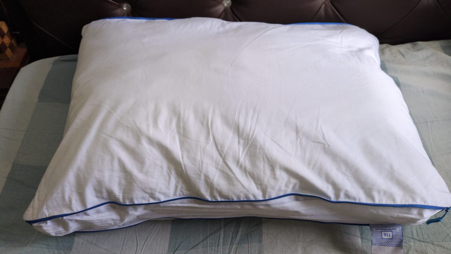 Customer photo review of Flo Adjustable Pillow (Fibre)