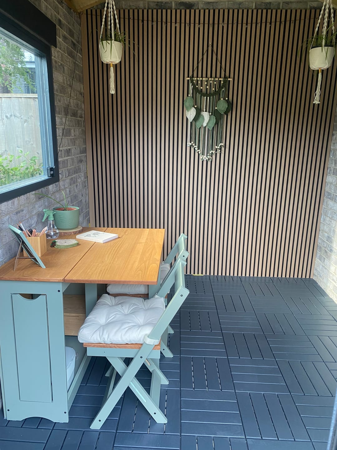 Customer photo review of Premium Acoustic Slatted Wall Panel (Multiple Colours)