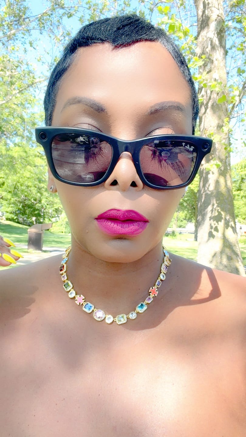 Customer photo review of Gold Solstice Gemstone Bundle (Necklace & Bracelet)