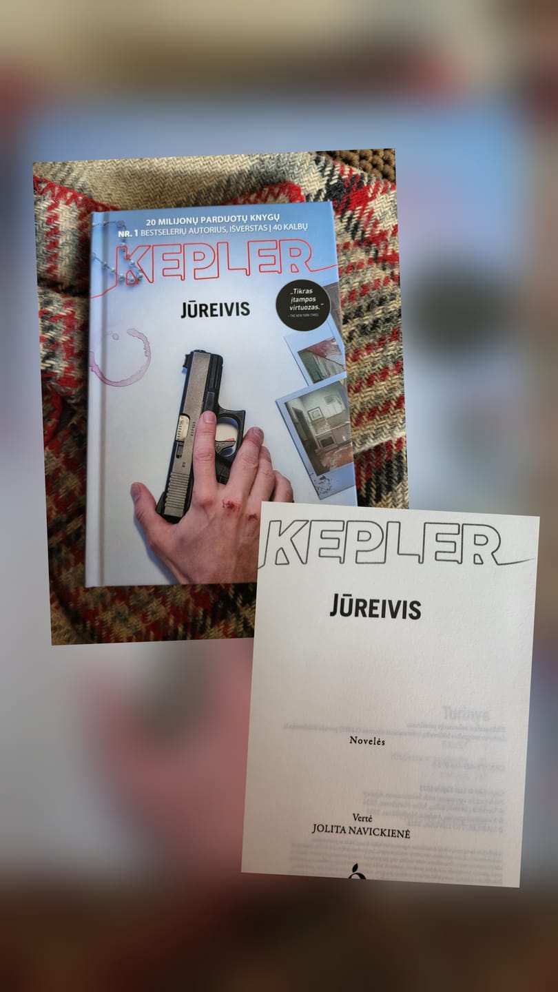 Customer photo review of Jūreivis: nauja Lars Kepler knyga!
