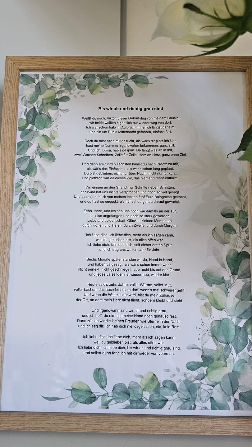 Customer photo review of PDF mit dem Songtext zu deinem personalisierten Lied