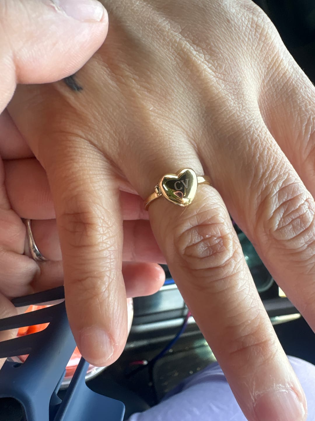 Customer photo review of Heart Locket Ring