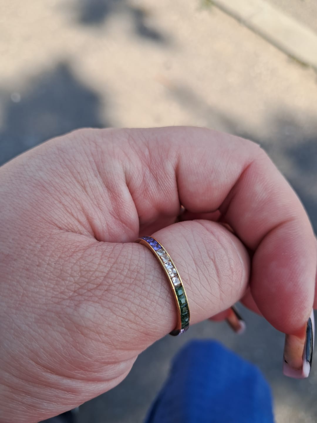 Customer photo review of Inel Rainbow - Gold