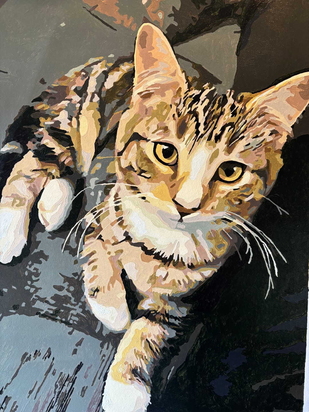 Customer photo review of Custom Paint By Numbers - Personalized Pet Portraits