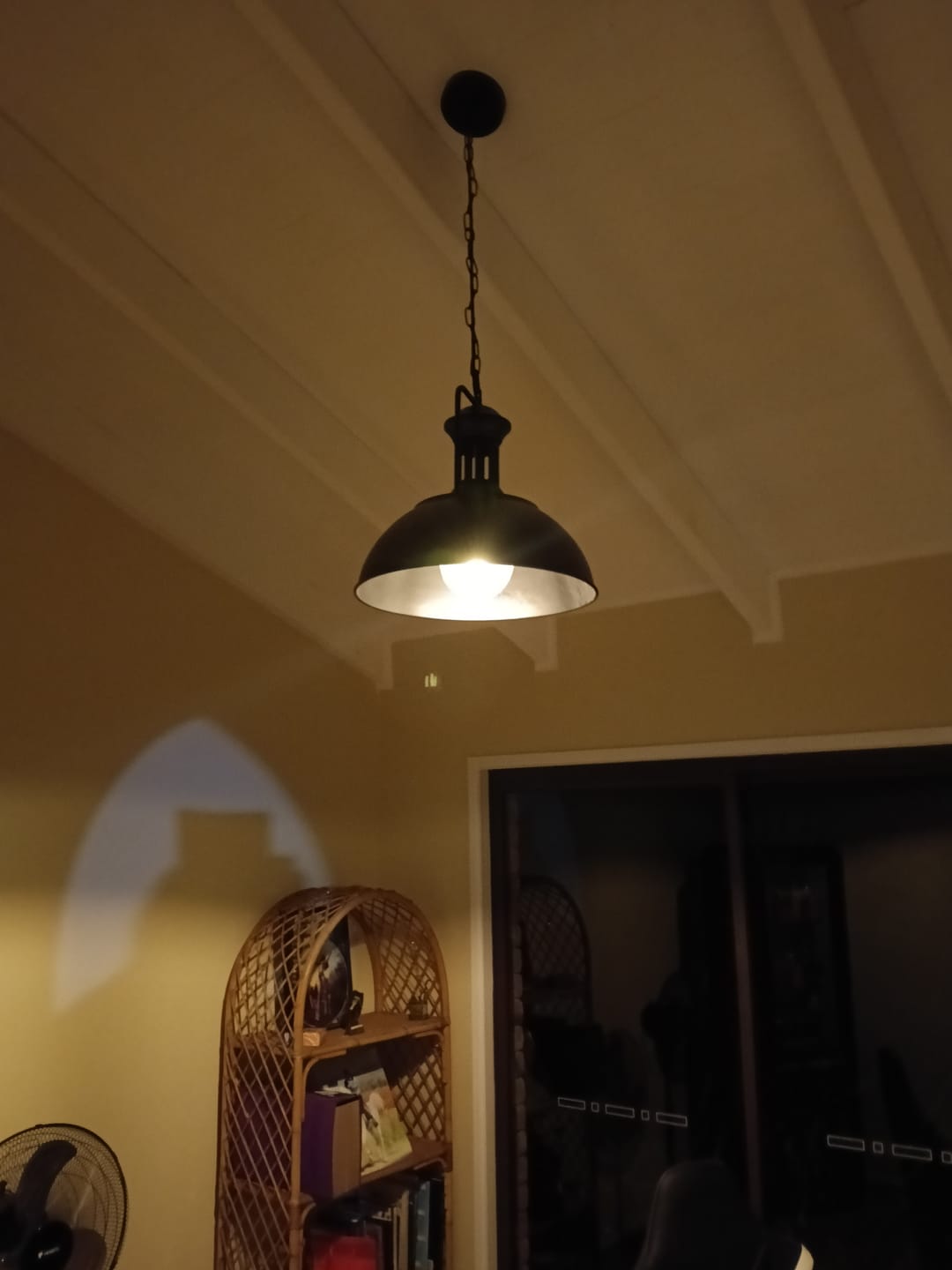 Customer photo review of Modern Industrial Single Dome Pendant Light