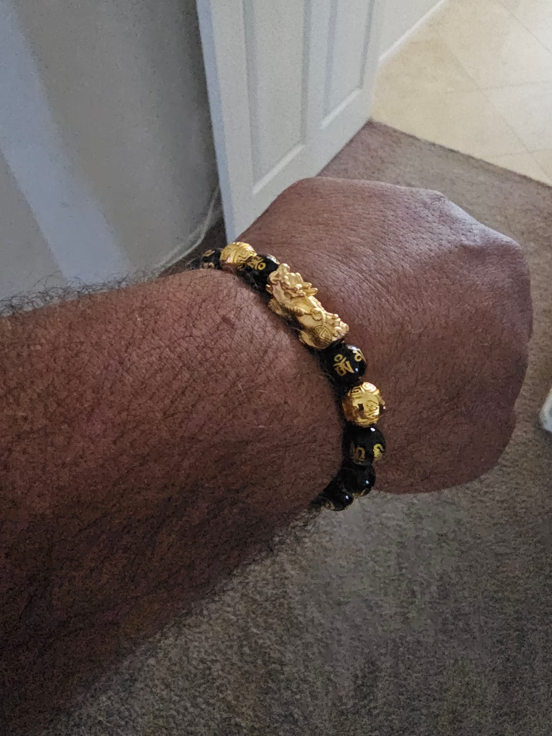 Customer photo review of Feng Shui Black Obsidian Wealth Bracelet