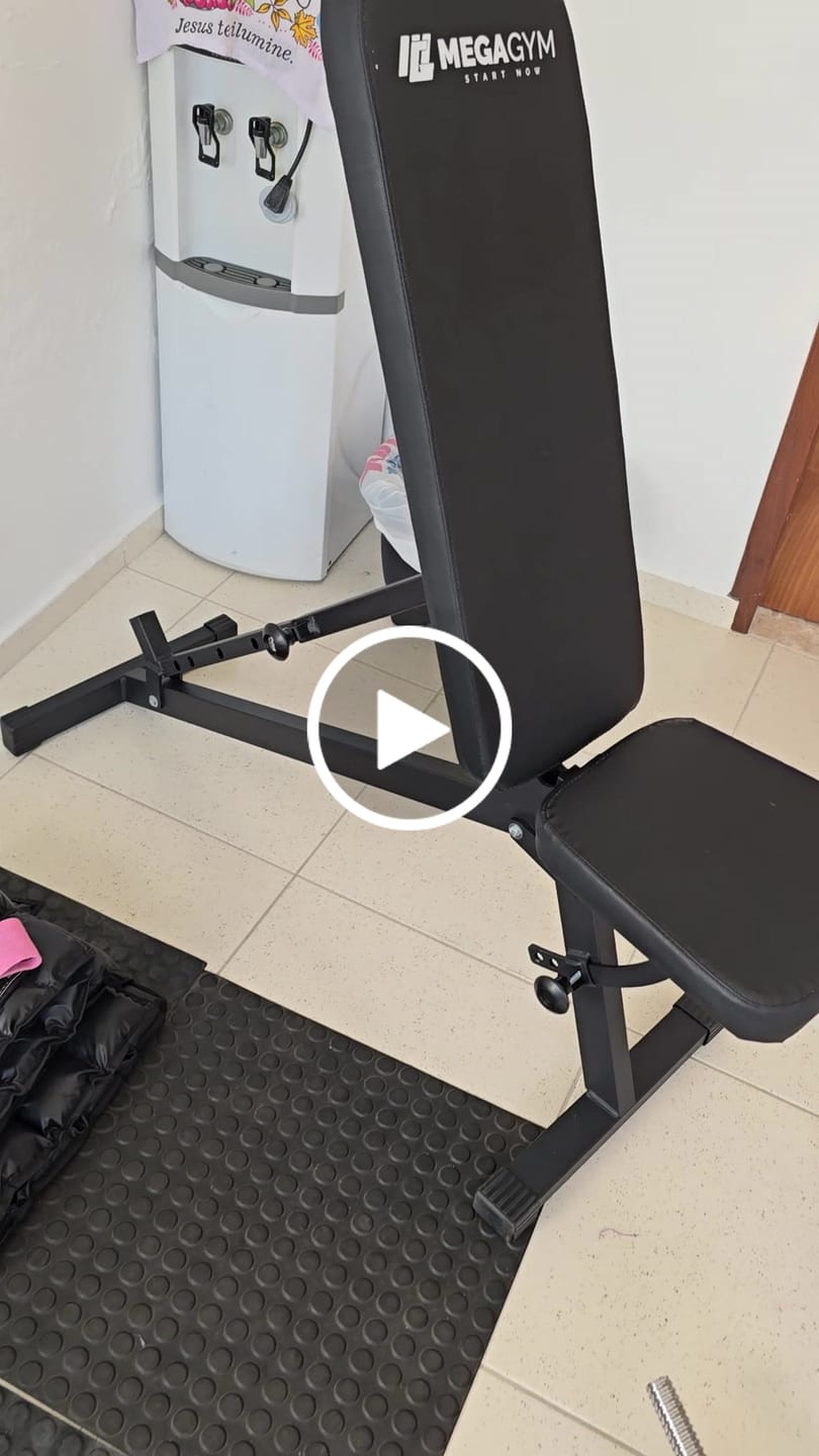 Customer video review of Banco de musculação 6x1 posições