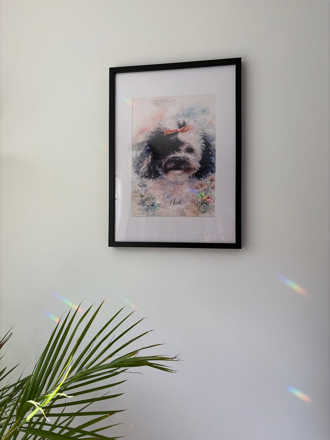 Customer photo review of Personalised Poster With Dog or Cat - Watercolour