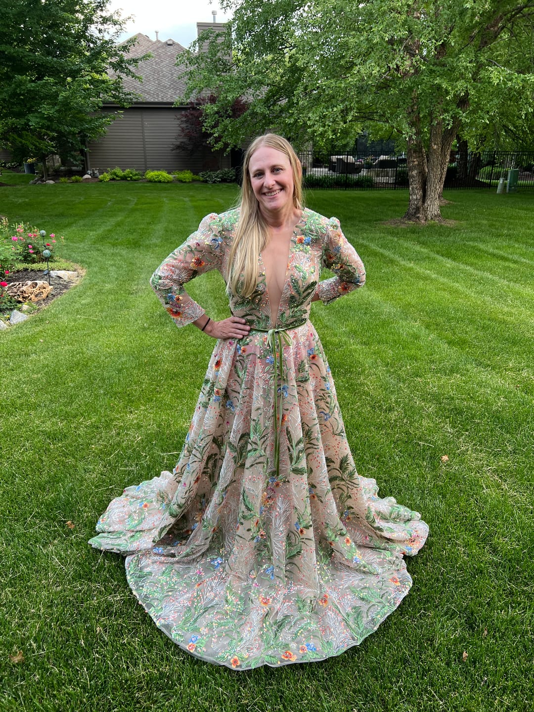 Customer photo review of Whispering Forest Gown