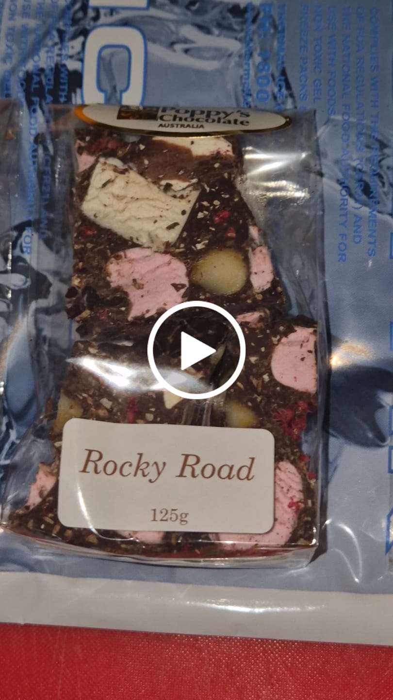 Customer video review of Rocky Road Cashew and Turkish Delight Milk Chocolate 125g