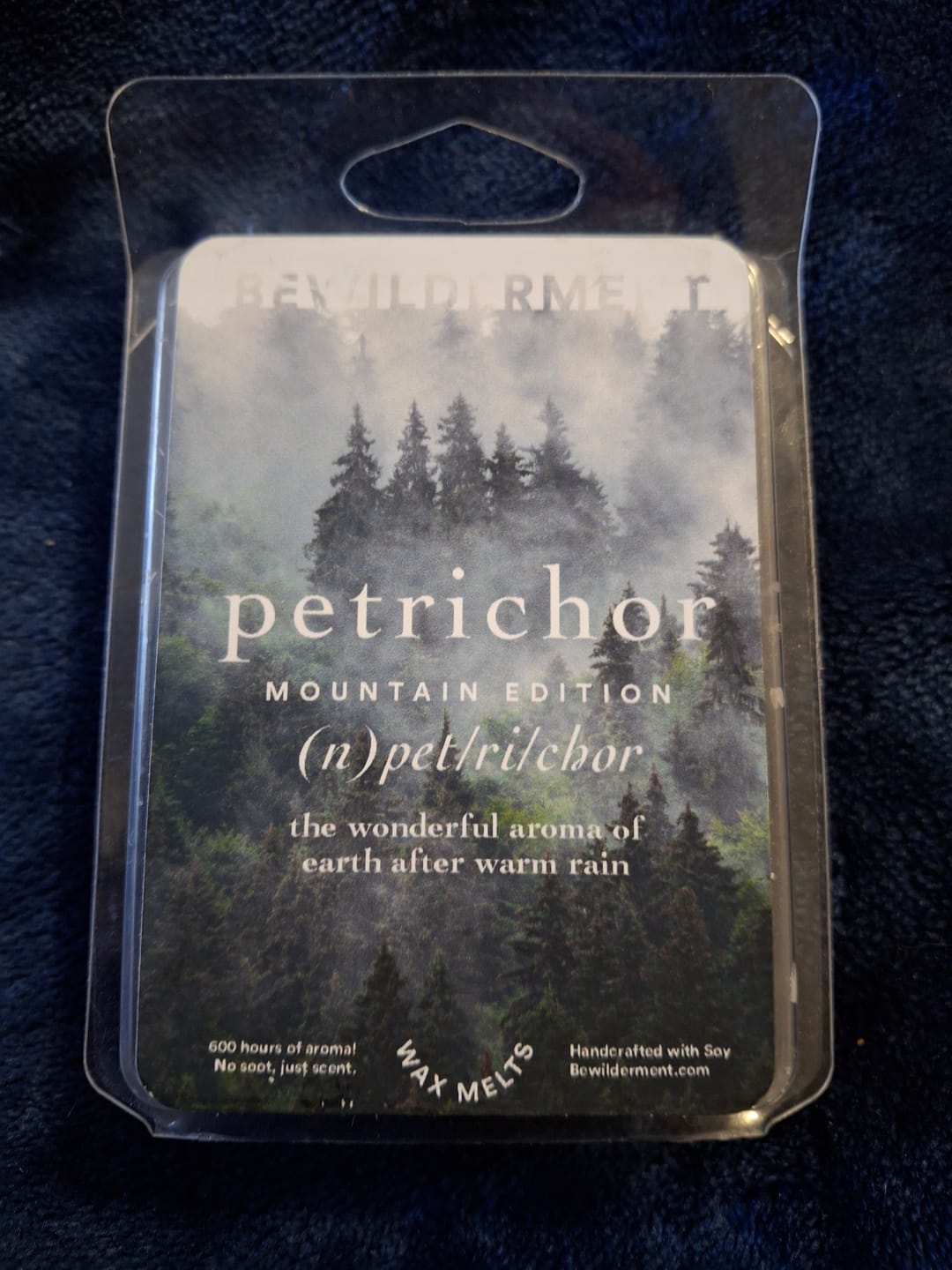 Customer photo review of Petrichor Mountain Edition Wax Melts