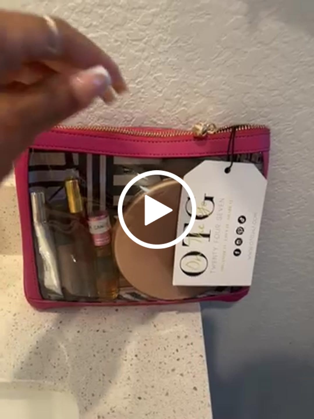 Customer video review of #4 Nudie Hot Pink Pouch