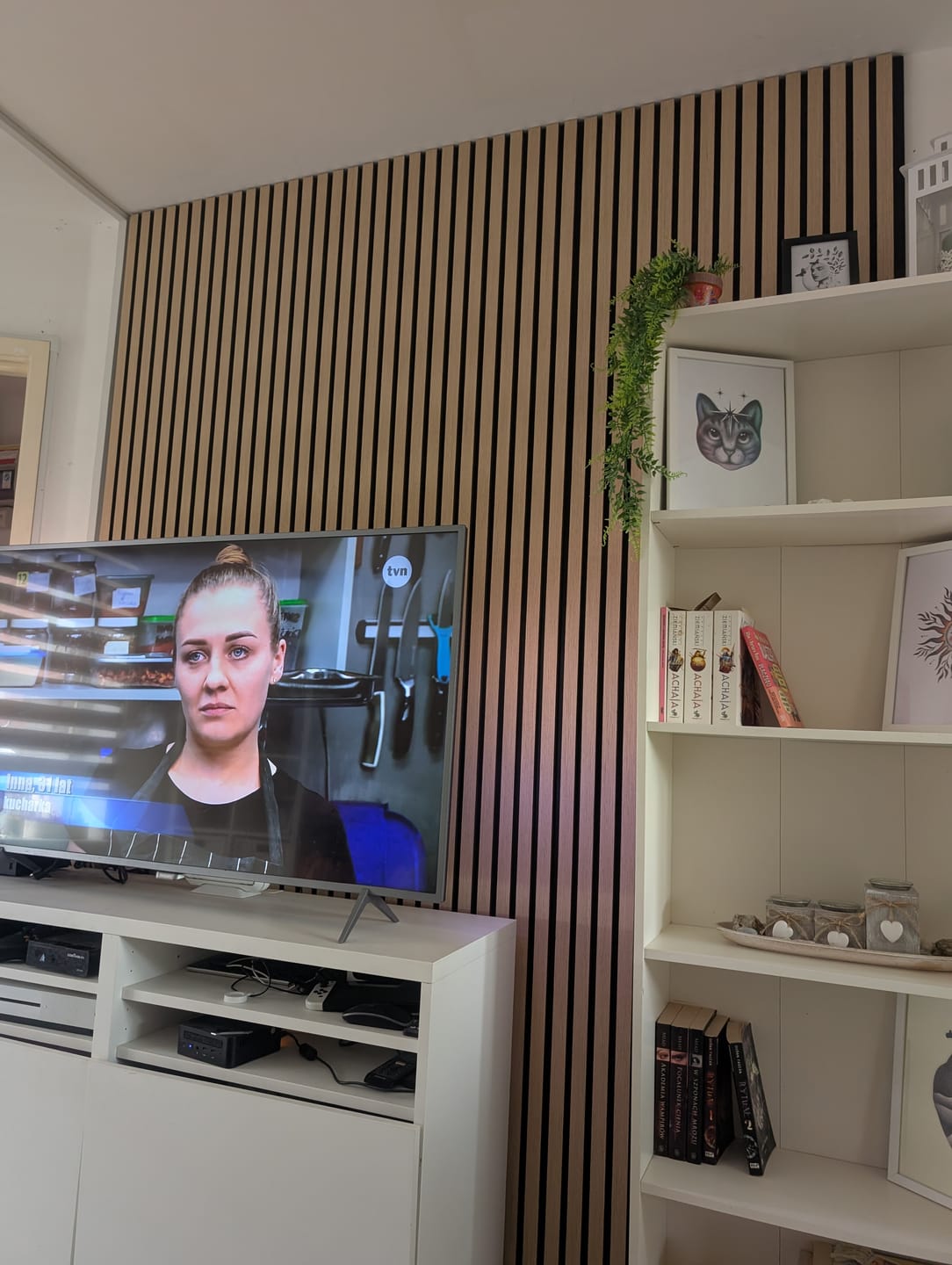 Customer photo review of Acoustic Slat Wall Panels Wooden Decorative Wall Panels Natural Oak Premium 2.4m x 0.6m
