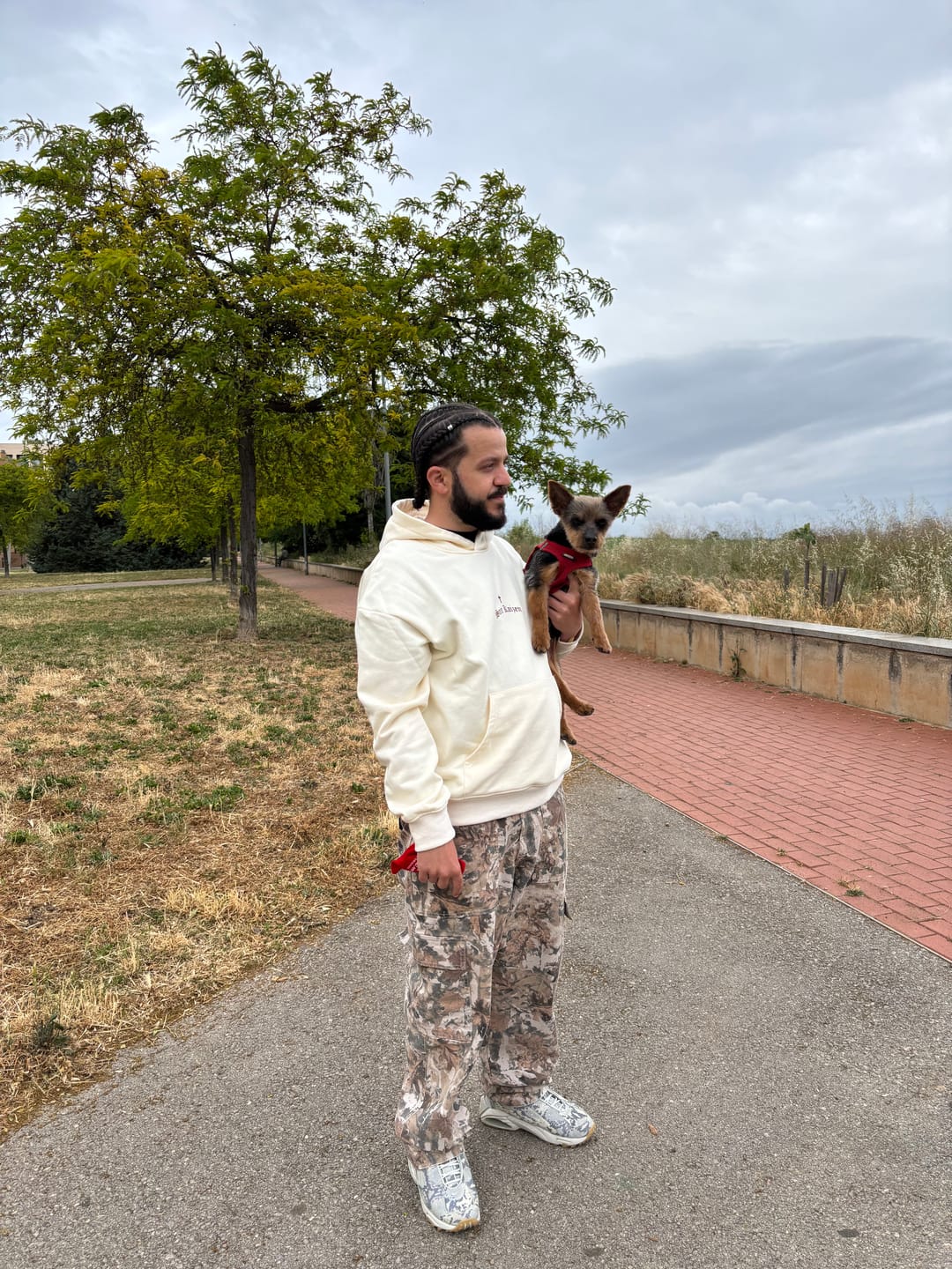 Customer photo review of Proverbs 16:3 Hoodie - Cream