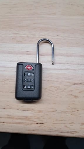 Customer photo review of Cadenas Code TSA 3 Chiffres
