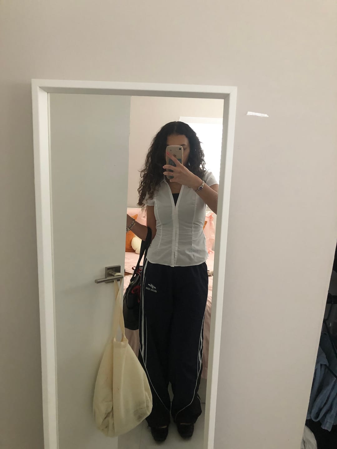 Customer photo review of Aelfric Eden Contrast Side Baggy Track Pants