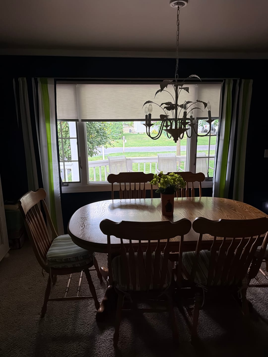 Customer photo review of SmartWings Motorized Light Filtering Roller Shades 70% Blackout Essential