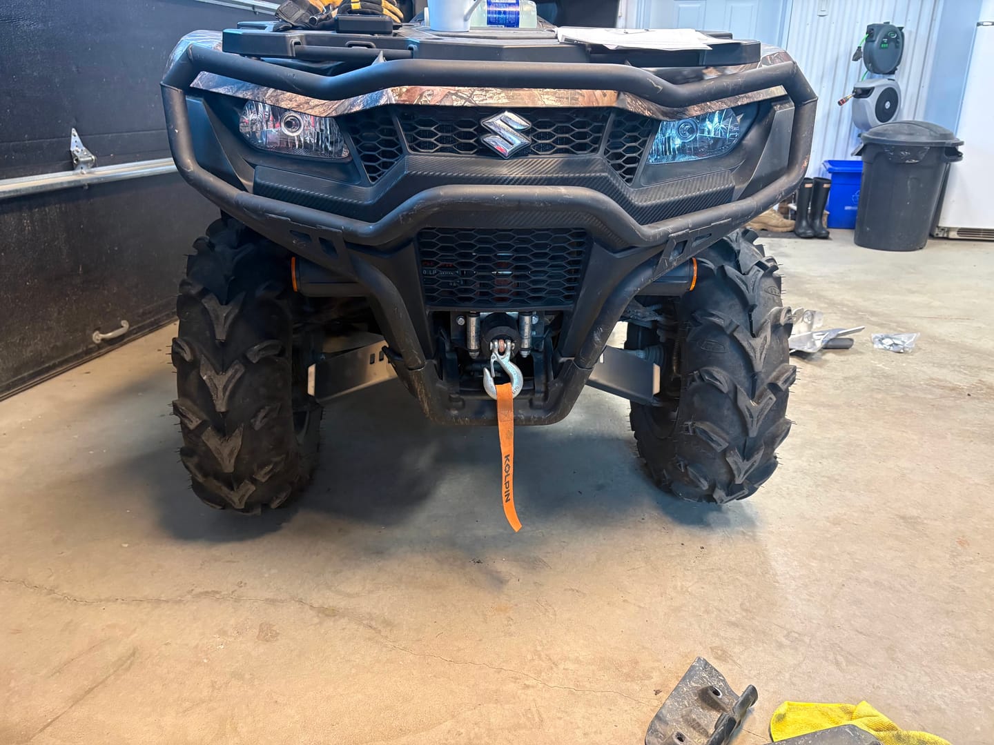 Customer photo review of A-arm & CV Boot Guard Kit — Suzuki KingQuad 450/500/700/750 (2005—24)