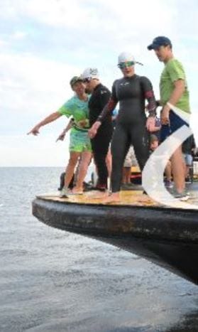 Customer photo review of NanoClear™ Recon Swim Goggles Mirror - (Fluoro/Black)