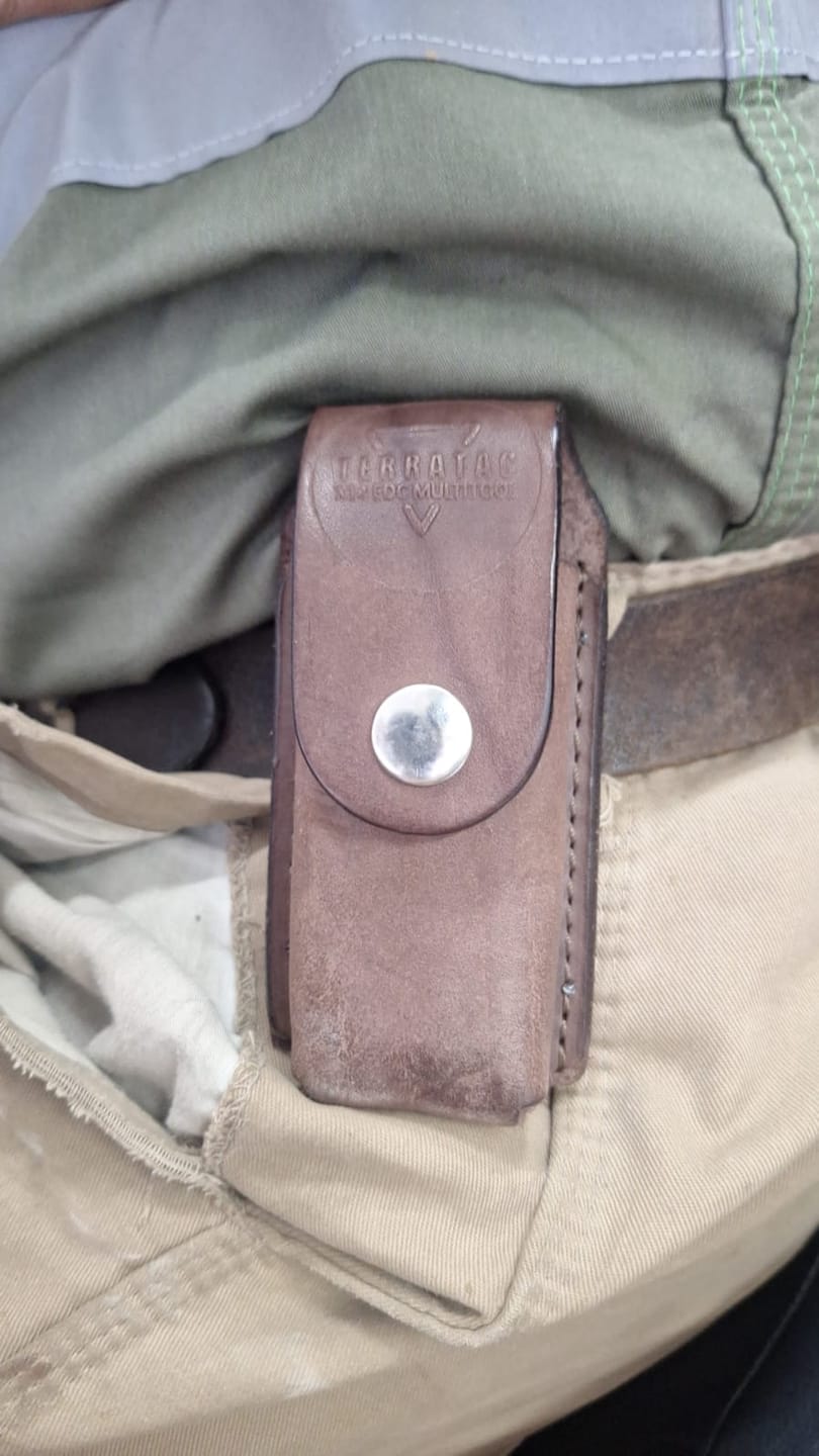 Customer photo review of Custom leather pouch for the TerraTAC™ x14 Multitool