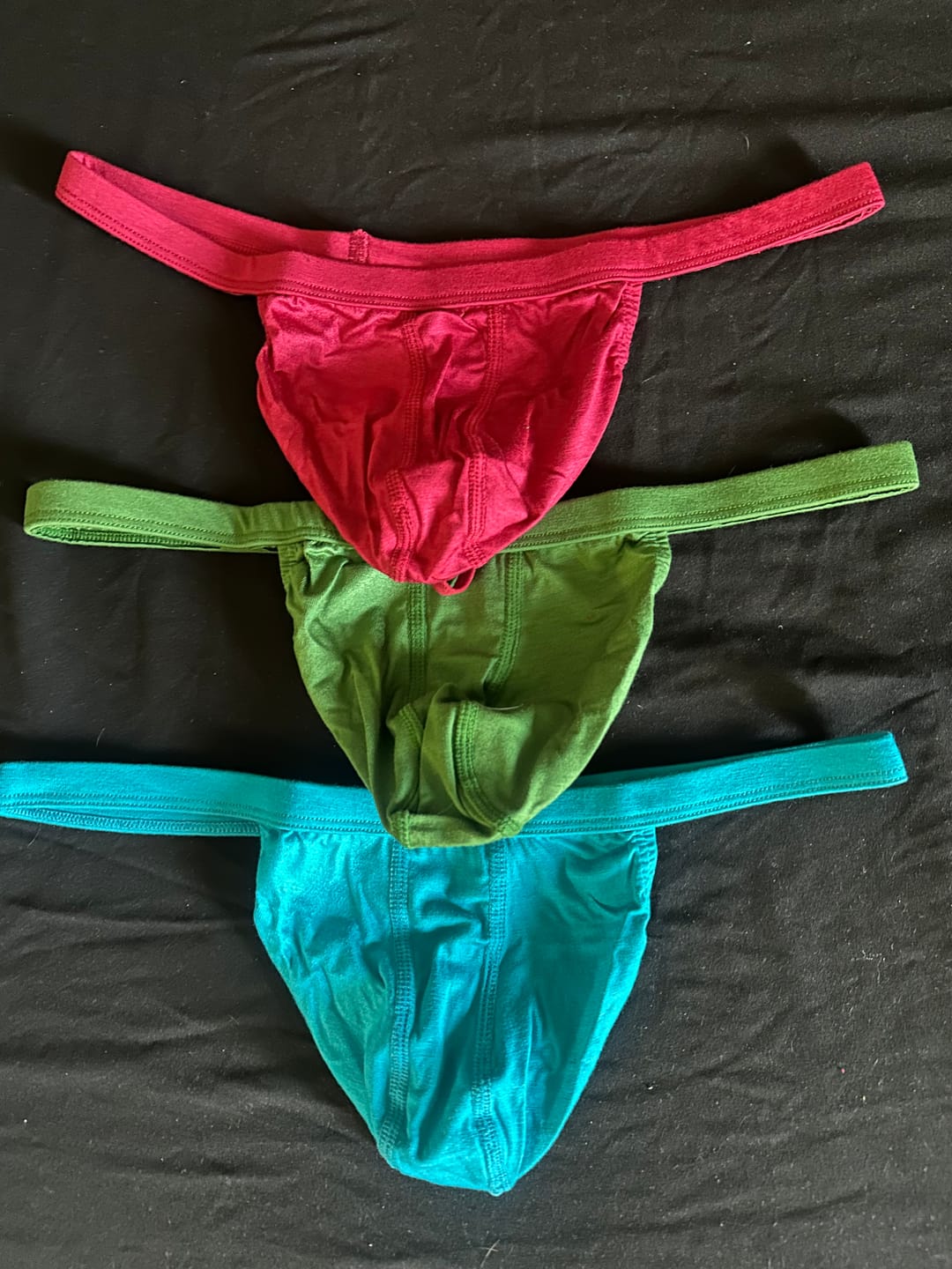 Customer photo review of Modal 0in Thong No Fly 3pk Green/Red/Blue