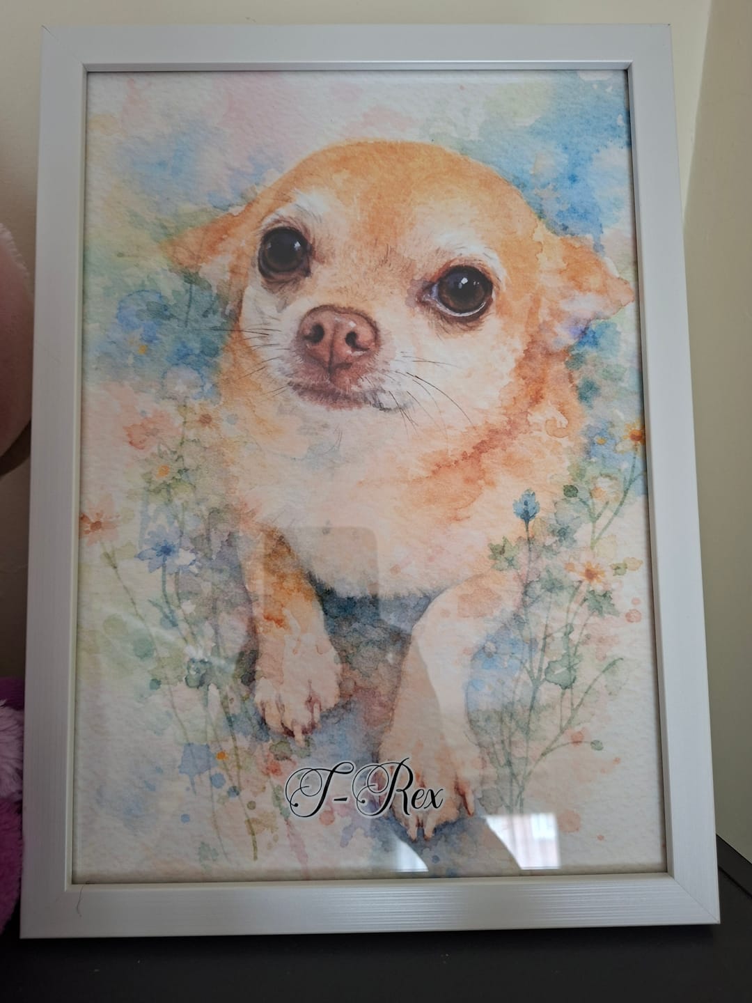 Customer photo review of Aquarelle - Poster personnalisé