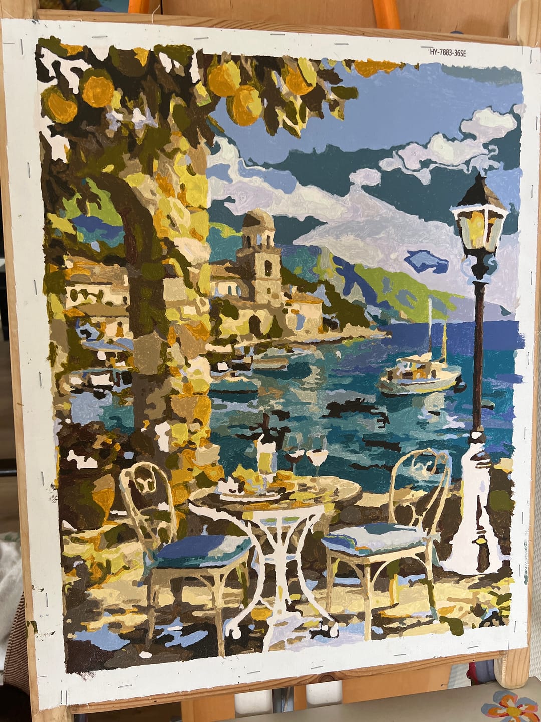 Customer photo review of Malen nach Zahlen - Zitronen im Sommer, Mediterran