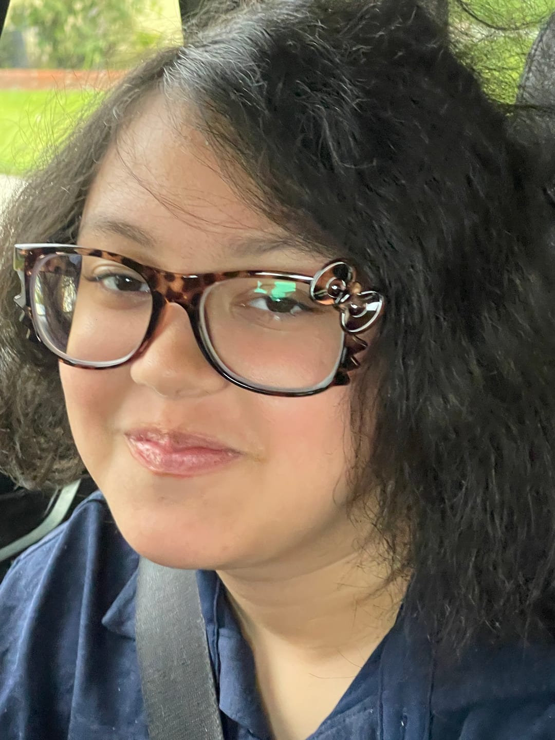 Customer photo review of Kitten Eyeglasses