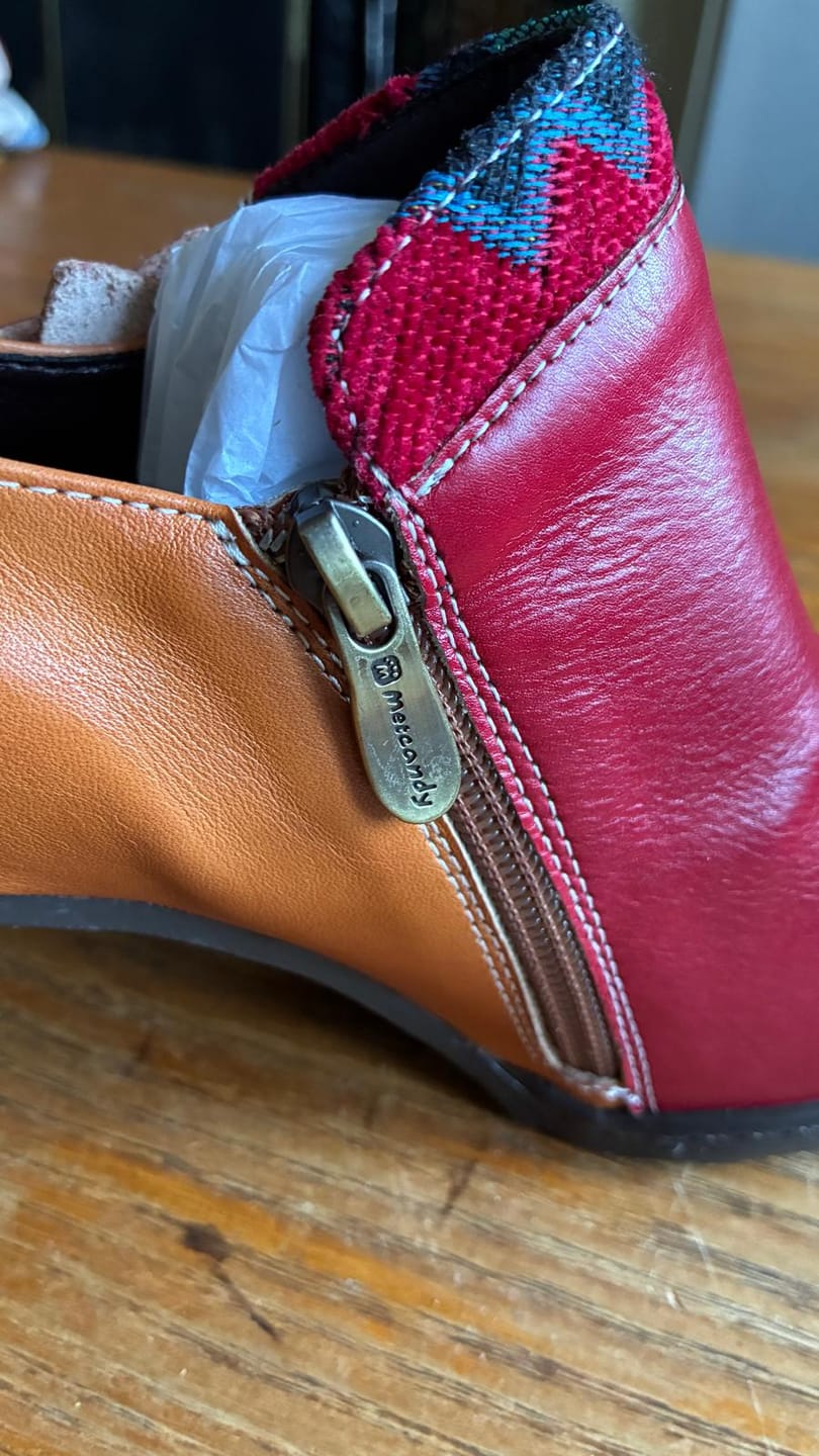 Customer photo review of Boho Bloom Patchwork Pump