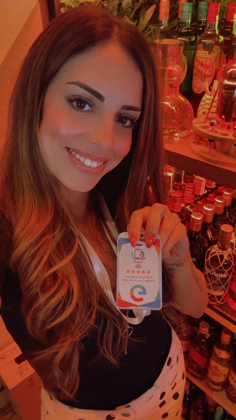 Customer photo review of Tarjeta Reseñas de Google