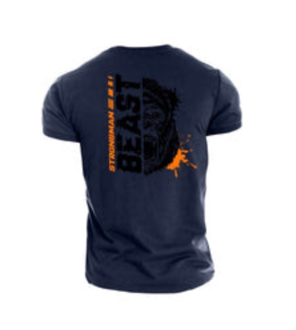 Customer photo review of Strongman Beast Orange T-Shirt