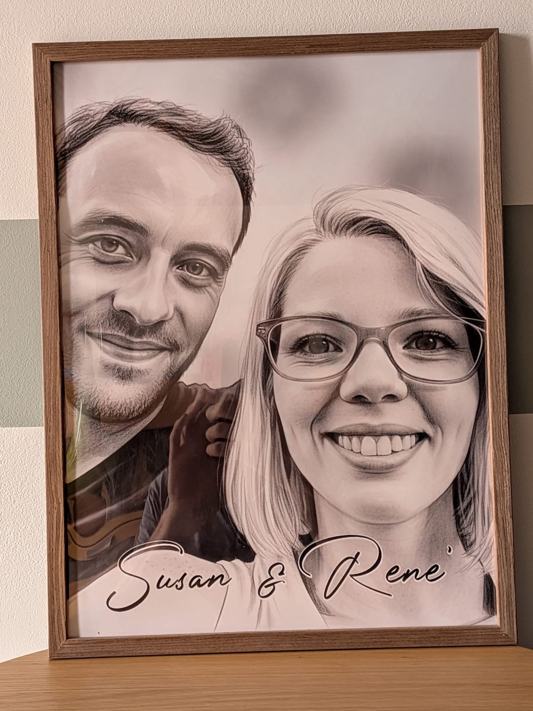 Customer photo review of ColorSketch Poster Dein Foto als handgezeichnete Karikatur