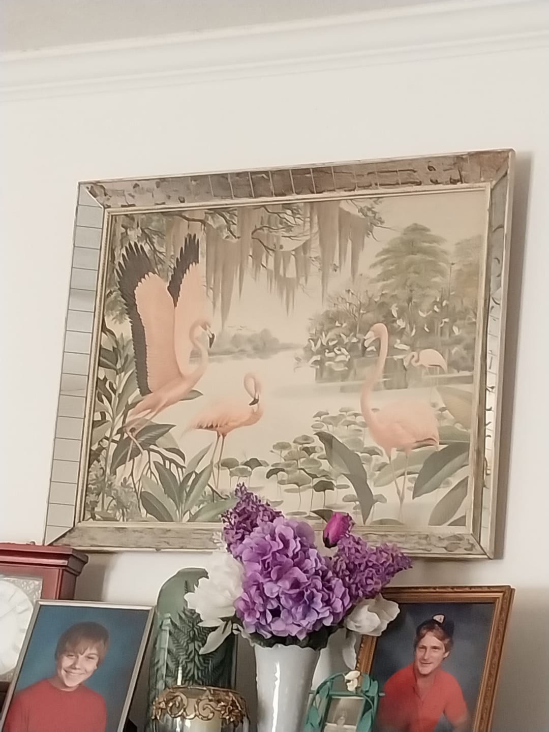 Customer photo review of Authentic Turner Flamingo Frame Mirrors | Vintage Replacement Strips | Set or Single