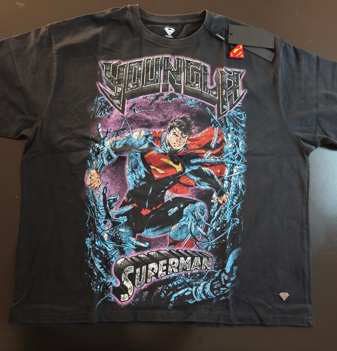 Customer photo review of 4044 - Superman Graphic Tees