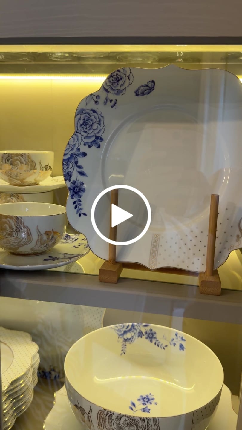 Customer video review of Royal White Breakfast Plate Golden Dots 23,5 cm | Pip Studio