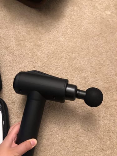 Customer photo review of Massage Gun V1 Ultra – Deep-Tissue Technology with 3,600 Pulses/Min, 30 Adjustable Speeds & 10 Pro Attachments for Full-Body Muscle Relief