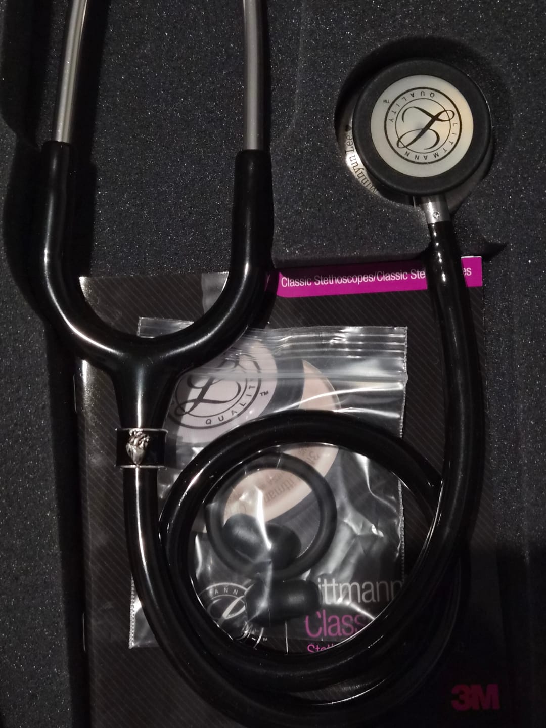 Customer photo review of Littmann Classic III Monitoring Stethoscope: Black 5620