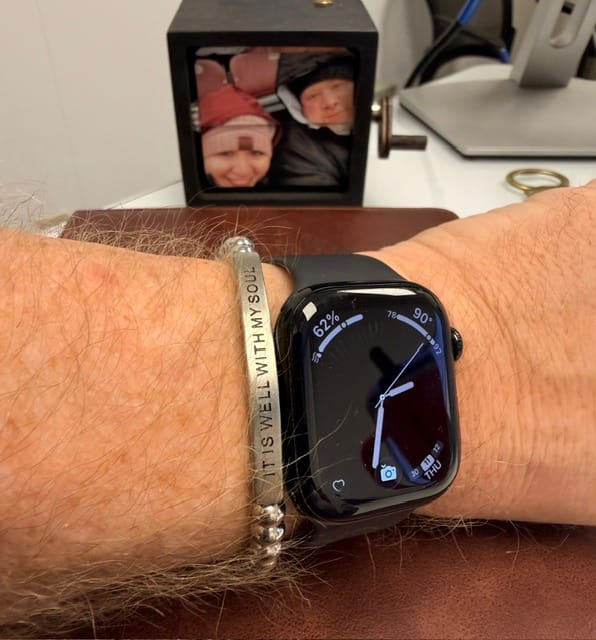 Customer photo review of Stainless Steel Custom Bracelet