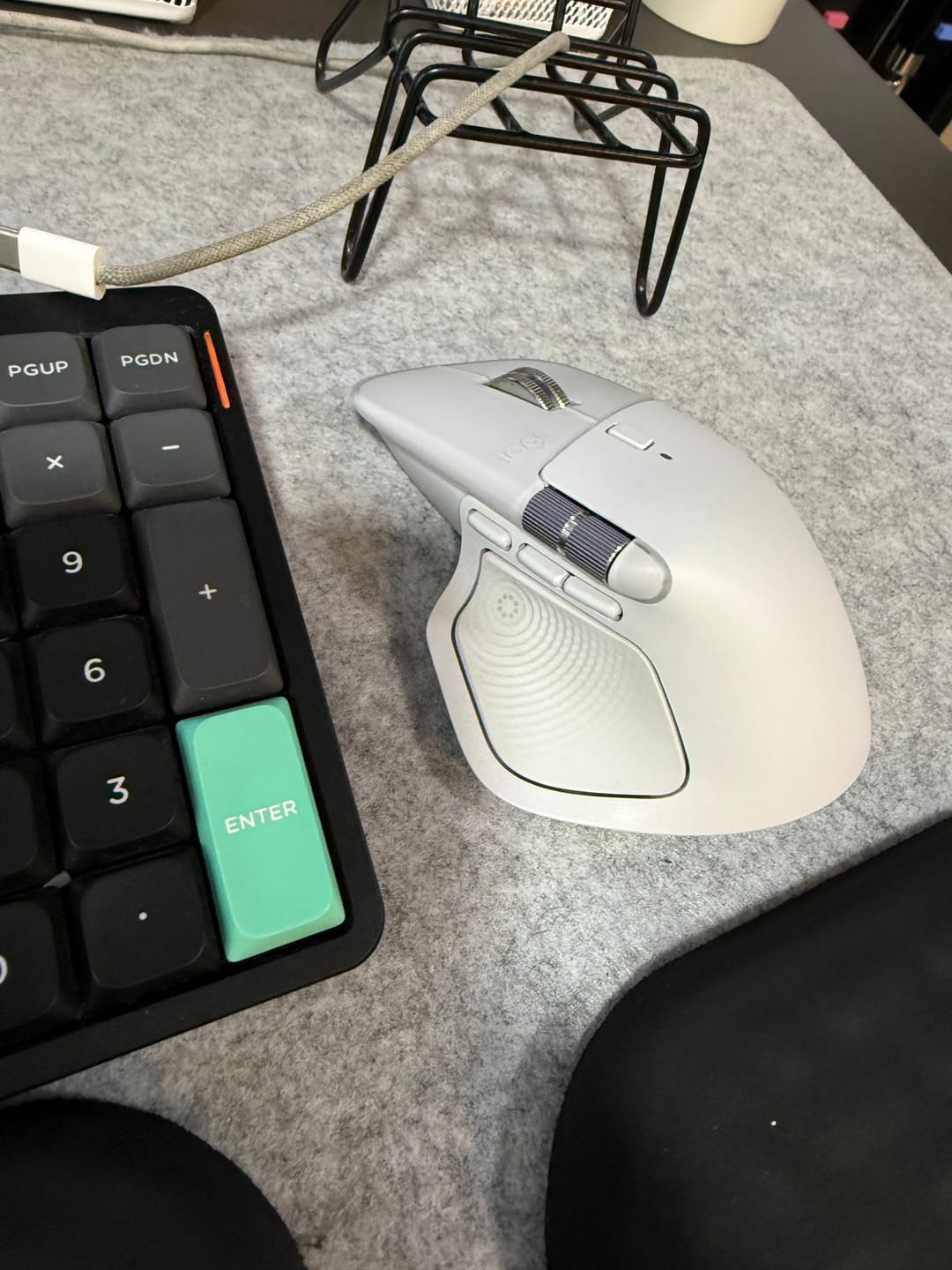 Customer photo review of Mouse Logitech MX Master 4 Pale grey