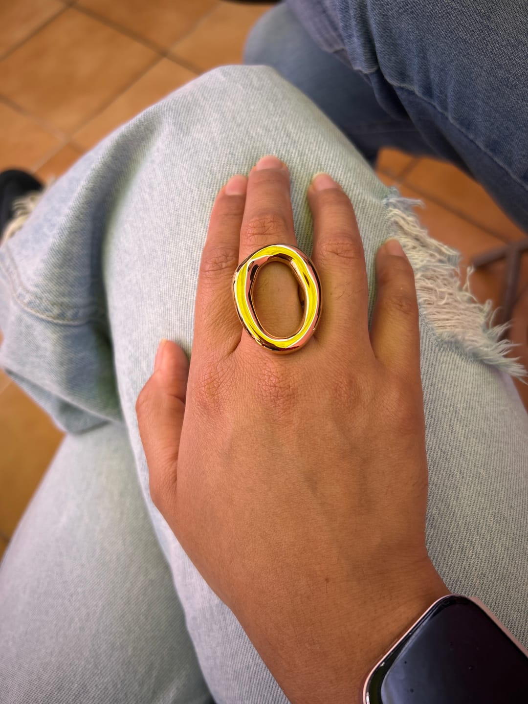 Customer photo review of Anillo Rust