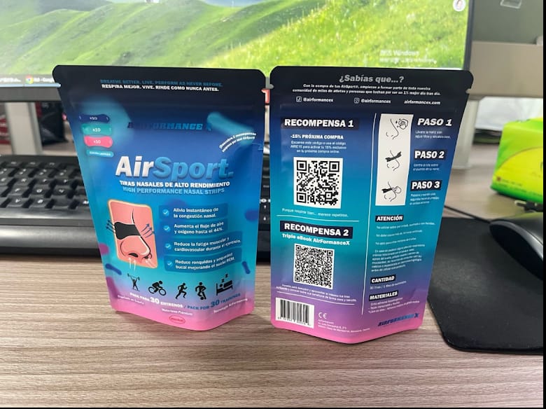 Customer photo review of AirSport® Multicolor Tiras Nasales de Alto Rendimiento